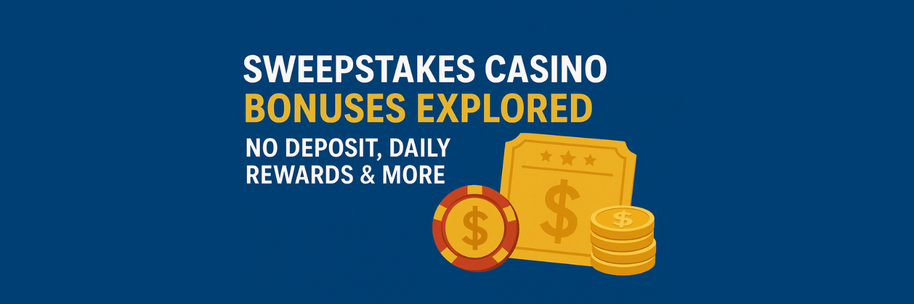 Learn how sweepstakes casino bonuses like no deposit and daily rewards can enhance your gaming experience.